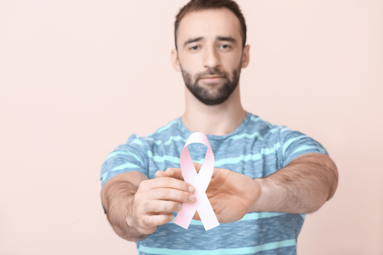 Breast cancer in men awareness post
